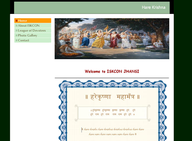 ISKCON Jhansi Website