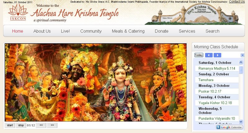 ISKCON Alachua Website Alachua Website
